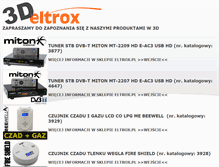 Tablet Screenshot of 3d.eltrox.pl
